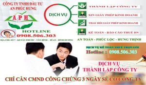 Xin Giấy Phép Kinh Doanh ở Thủ Dầu Một