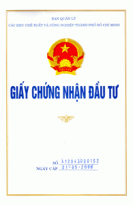 Thay đổi Giấy chứng nhận đầu tư tại Bình Dương