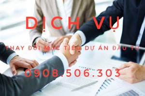 Dịch vụ thay đổi mục tiêu dự án đầu tư tại Bình Dương