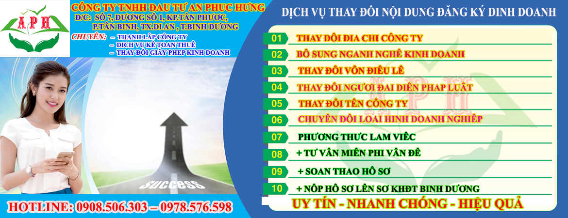 Thay Đổi Giấy Phép Kinh Doanh tại Thuận An