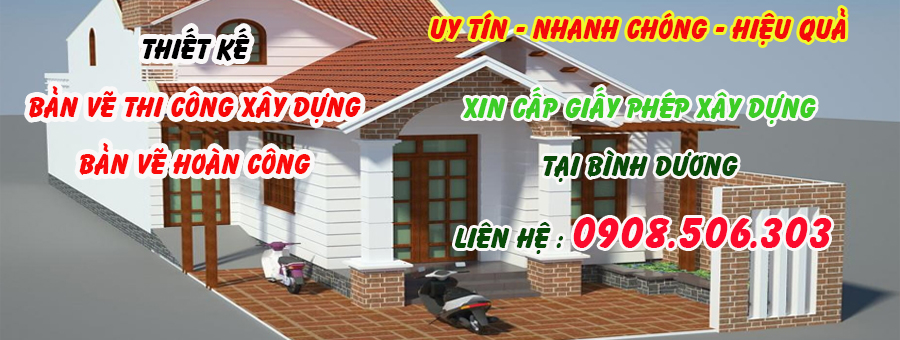 Xin Giấy phép xây dựng giá rẻ tại Thuận An Bình Dương