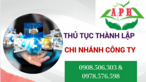 Thành lập chi nhánh công ty