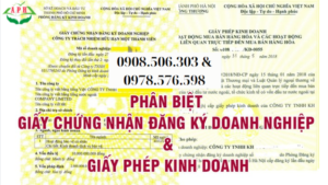 Giay chung nhan dang ky doanh nghiep va giay phep kinh doanh