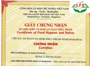 Giấy phép vệ sinh cá nhân ATTP